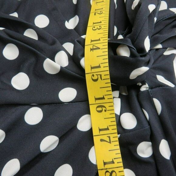 Truth & Fable Sleeveless A Line Dress Women's Size XL Black White Polka Dot - Picture 9 of 12